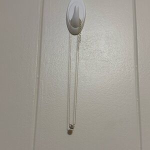 Rhinestone pendant gold filled necklace.